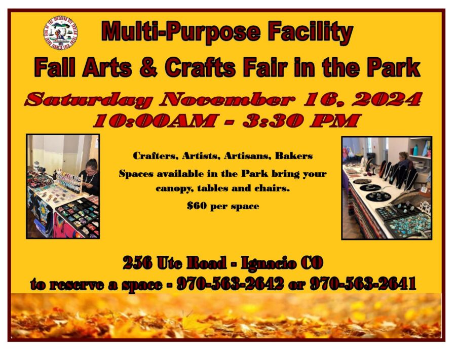 Fall Arts & Crafts Fair Saturday November 16, 2024 10 AM - 3:30 PM