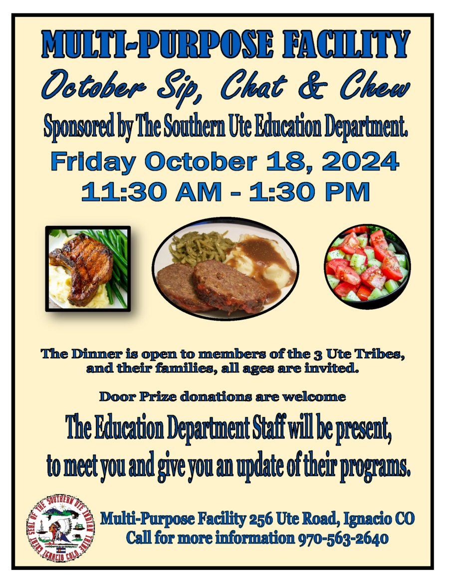 October Sip, Chat & Chew
Friday October 18, 2024 11:30 AM - 1:30 PM